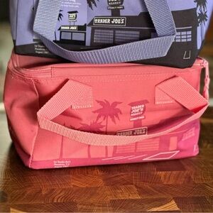 Brand new Trader Joe's Valentines Day Mini Insulated Tote Bag Pink